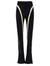 Mugler Stylish And Comfortable Black Viscose Pants For Women In Black