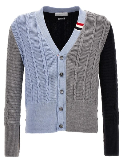 Thom Browne Funmix Cable Sweater, Cardigans Multicolor