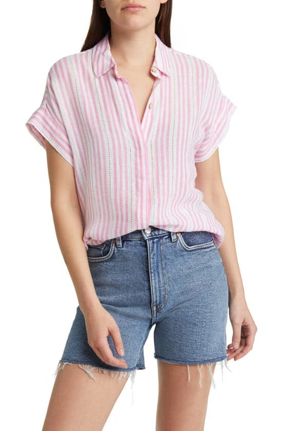 Rails Jamie Shirt In Kokomo Stripe In Pink