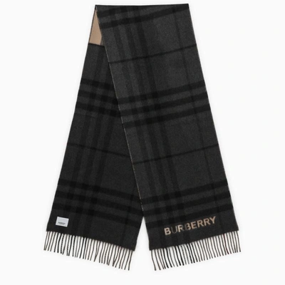 Burberry Scarf With Check Pattern In Beige