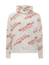 Kenzo X Verdy Monogram-pattern Hoodie In White