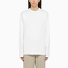 Sportmax White Cotton Long-sleeved T-shirt In White