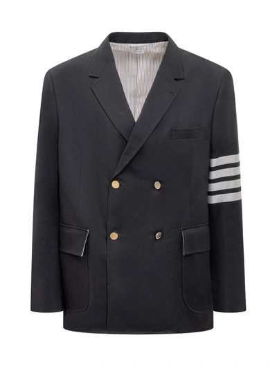 Thom Browne Unstructured Blazer In Navy