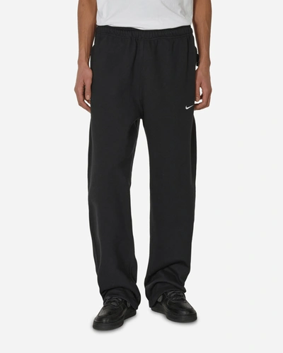 Nike Solo Swoosh Fleece Sweatpants Black In Multicolor