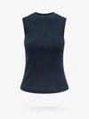 BRUNELLO CUCINELLI BRUNELLO CUCINELLI WOMAN TANK TOP WOMAN BLUE TOP