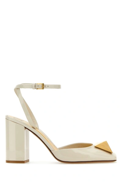 Valentino Garavani Women's Single Maxi Stud High Heel Sandals In White