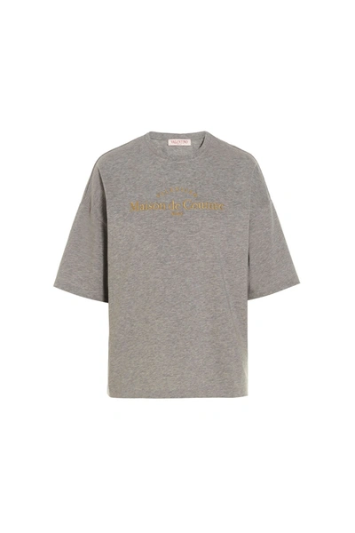 Valentino Maison De Couture T-shirt In Gray