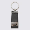 DOLCE & GABBANA DOLCE & GABBANA BLACK LEATHER KEYRING