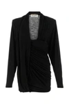 Saint Laurent Draped Long In Black