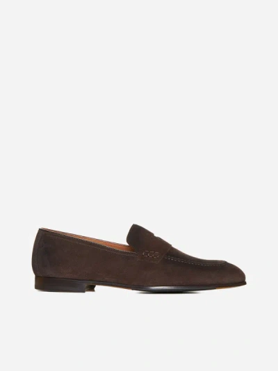 Doucal's Adler Suede Loafers In Brown