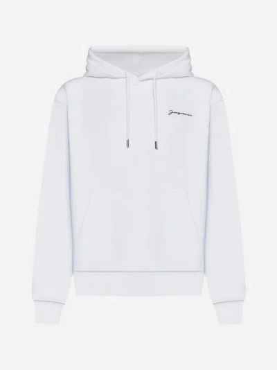 Jacquemus Embroidered Logo Sweatshirt In White