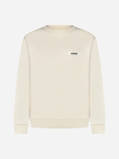 Jacquemus The Gros Grain Sweatshirt In Beige