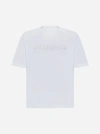 Jacquemus Men's Typo Crewneck T-shirt In White