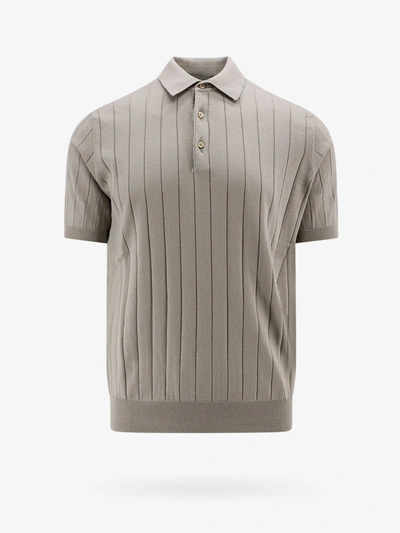 Corneliani Polo Shirt In Grey