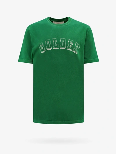 Golden Goose Logo Print T-shirt In Green