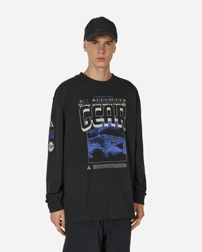 Nike Acg Graphic Longsleeve T-shirt In Black