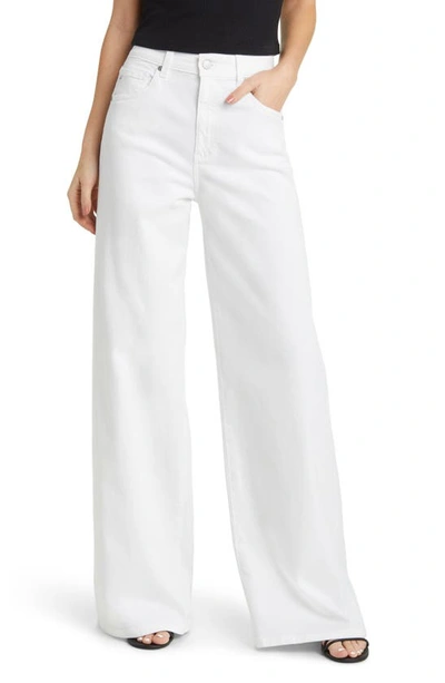 Ag Deven High-rise Ultra Wide-leg Jeans In White