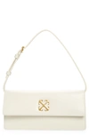 Off-white Jitney 1.0 Leather Shoulder Bag In White