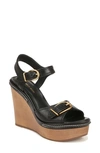 VERONICA BEARD GERALDINE ANKLE STRAP PLATFORM WEDGE SANDAL