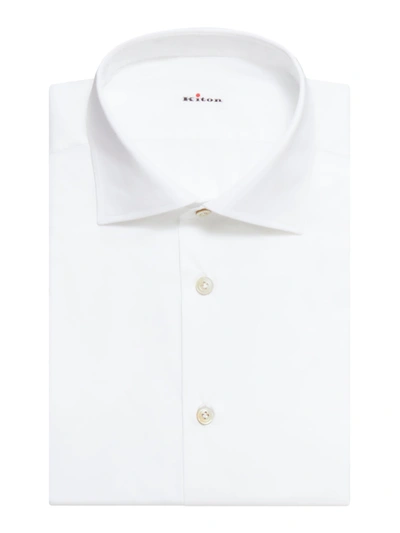 Kiton Cotton Shirt In White