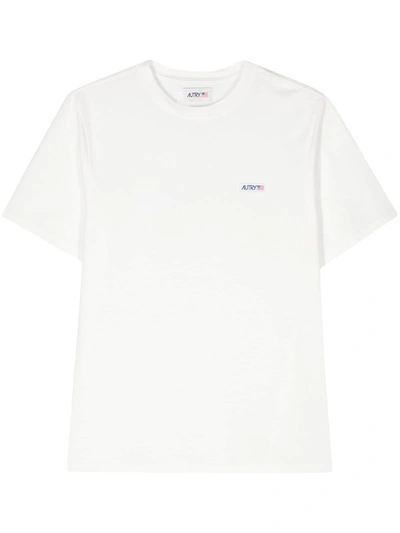 AUTRY LOGO-PATCH COTTON T-SHIRT