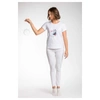A.tratti Chic White Stretch Viscose Tee In White