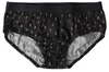 DOLCE & GABBANA BLACK DOTTED COTTON BRANDON BRIEFS UNDERWEAR