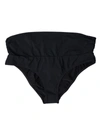 DOLCE & GABBANA BLACK NYLON STRETCH SWIMWEAR SLIP BOTTOM BIKINI