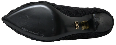 DOLCE & GABBANA BLACK STILETTO HEELS MID CALF BOOTS