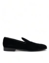 Dolce & Gabbana Flat Loafers Shoes In Black
