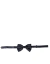 DOLCE & GABBANA BLUE SILK ADJUSTABLE NECK MEN PAPILLON BOW TIE