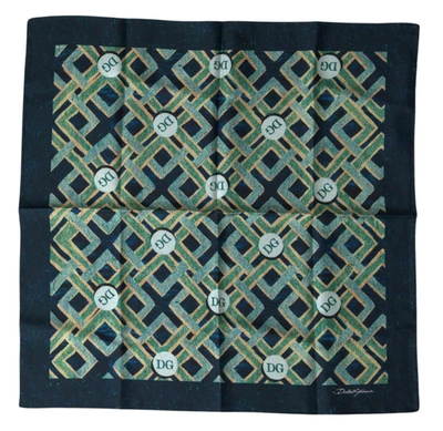 Dolce & Gabbana Multicolor Printed Square Handkerchief Scarf