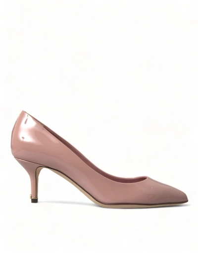 Dolce & Gabbana Pink Patent Leather Pumps Heels Shoes