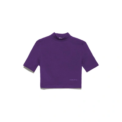 Hinnominate Cotton Tops & Women's T-shirt In Purple