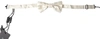 DOLCE & GABBANA IVORY FANTASY PATTERN ADJUSTABLE NECK PAPILLON BOW TIE