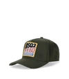 DSQUARED2 DSQUARED2  TROPICAL MILITARY GREEN BASEBALL CAP
