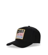 Dsquared2 Tropical Black Baseball Cap In Black