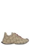 Gucci Run Leather Sneakers In Beige