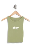 OBEY LOWER CASE LOGO GRAPHIC TANK