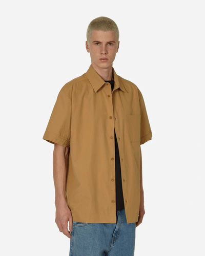 A.p.c. Ross Shortsleeve Shirt In Beige