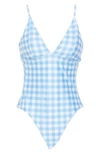 BECCA GINGHAM ONE-PIECE SWIMSUIT