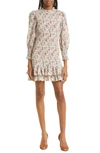 VERONICA BEARD FARHA PRINT RUFFLE DRESS