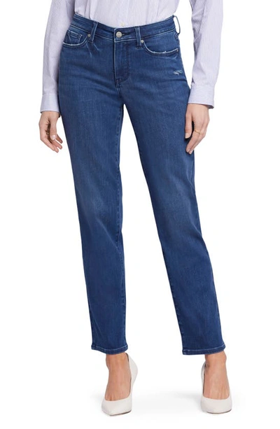 Nydj Relaxed High Rise Straight Jeans In Riverwalk