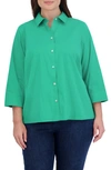 Foxcroft Kelly Button-up Shirt In Kelly Green