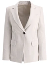 Brunello Cucinelli Blazer In Grey