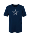 Outerstuff Preschool Boys And Girls Navy Dallas Cowboys Primary Logo T-shirt In Navy