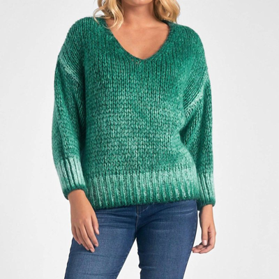 Elan Sylvie Sweater In Green