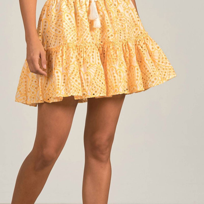 ELAN EYELET RUFFLE SKIRT