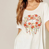 ANDREE BY UNIT FLORAL LIPS TEE