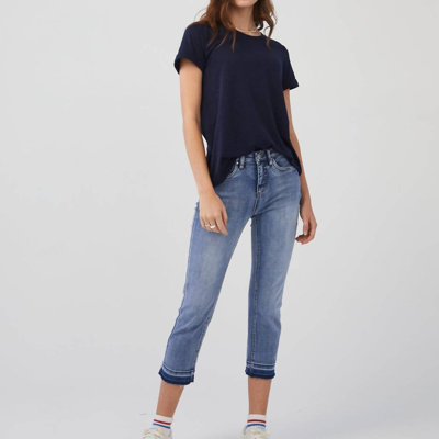 Fdj Olivia Pencil Crop Jeans In Blue